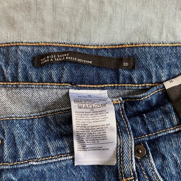 Women's Banana Republic Mid-Rise Denim Shorts Size 35 - Picture 5 of 8